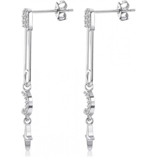 Sterling Safety Pin Earrings Paper Clip Earrings For Women | Sleeper Hoop Earrings | Dangle Cubic Zirconia Stud Earrings | Sterling Paper Clip Earrings Sterling Safety Pin Earrings Paper Clip Earrings For Women | Sleeper Hoop Earrings | Dangle Cubic Zirconia Stud Earrings | Sterling Paper Clip Earrings